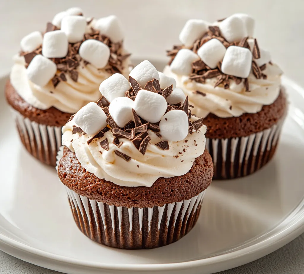 Exploring the delightful world of cupcakes, this decadent hot chocolate whipped cream cupcake recipe stands as the perfect treat for chilly days or special occasions. Each cupcake is a mini celebration, combining rich chocolate flavors with a luscious whipped cream topping. Adorned with playful mini marshmallows, they promise to engage your palate and elevate your dessert experience. Whether you're hosting a winter gathering, a birthday party, or simply indulging on a cozy night in, these cupcakes will undoubtedly impress your guests and satisfy your sweet tooth.
