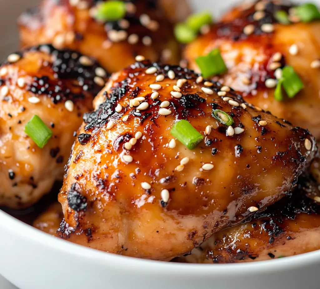 Garlic Miso Chicken Delight is a flavorful dish that beautifully combines the umami richness of miso paste with the aromatic intensity of garlic. The marinade infuses the chicken thighs with an exquisite balance of savory, sweet, and tangy flavors, making it a delectable option for a quick weeknight dinner or an impressive dish to serve at gatherings. The combination of these ingredients results in juicy, tender chicken that holds an enticing golden-brown crust, drawing everyone to the table.