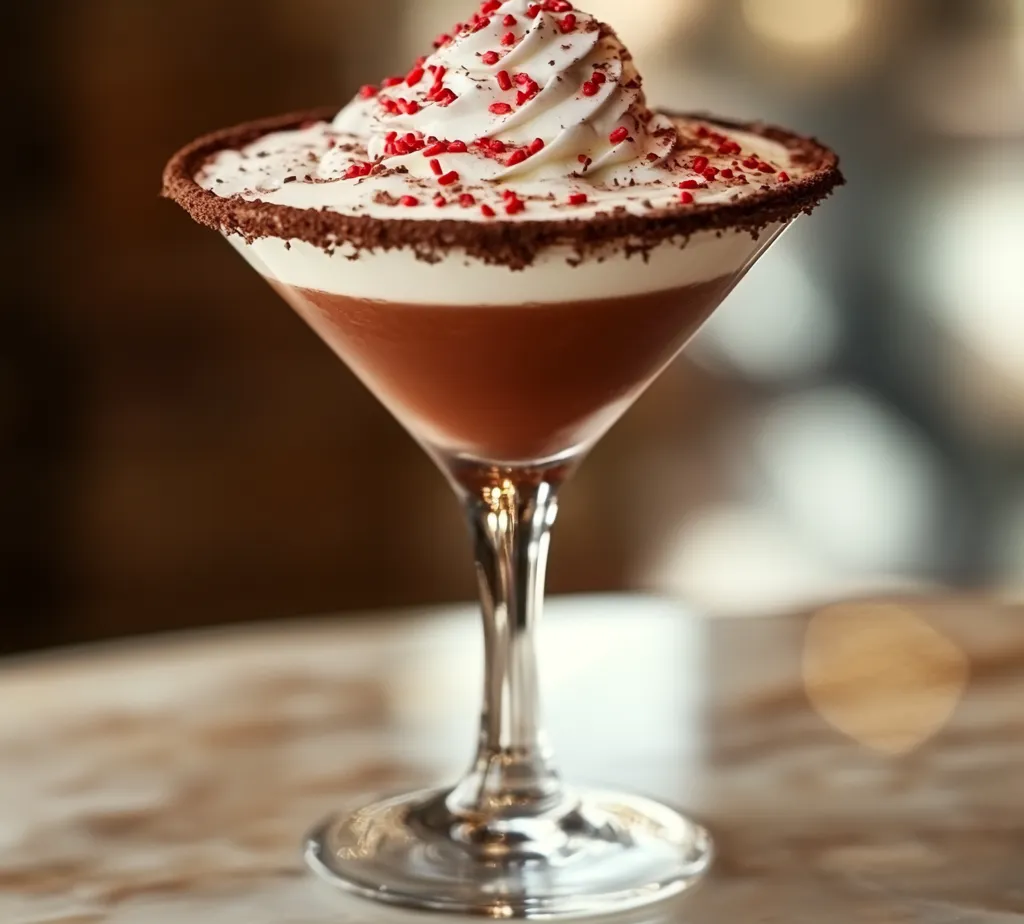 Delve into the world of indulgence with the delightful Red Velvet Martini, a cocktail that combines the rich flavors of chocolate and the celebratory spirit of red velvet cake. This stunning drink not only tantalizes your taste buds but also enchants the eyes with its luscious color and festive toppings. The vibrant red hue coupled with creamy textures makes this martini a perfect centerpiece for any gathering or celebration. Whether you are looking to impress your guests or simply treat yourself, the Red Velvet Martini provides a unique twist on more traditional cocktails.
