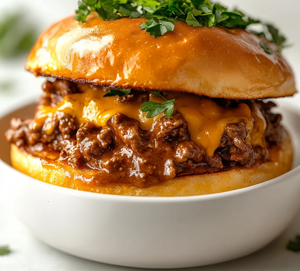 Exploring the savory world of comfort food, this Steakhouse Burger Sloppy Joes recipe combines the delightful essence of a classic backyard barbecue with the ease of a wholesome homemade meal. Perfect for casual gatherings or weeknight dinners, these sloppy joes are a scrumptious indulgence that brings everyone to the table. Rich with flavor and texture, they are not just your average sloppy joes; they elevate the traditional recipe with the addition of aromatic vegetables, a tangy and slightly sweet sauce, and the lusciousness of melted cheddar cheese.