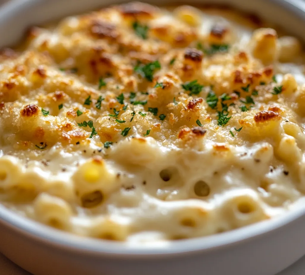 Baked mac and cheese is a beloved classic that has graced dinner tables and comfort food cravings for generations. Its creamy texture, combined with the heartiness of pasta, makes it the ultimate comfort food. This particular recipe elevates the standard mac and cheese experience, offering a rich, decadent dish that is sure to delight anyone who takes a spoonful. With an indulgent blend of sharp cheddar and Gruyère cheeses, the flavor profile is both robust and comforting, embodying everything we love about this dish.