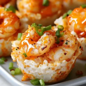 Crispy Buffalo Shrimp-Stuffed Rice Cups are an exciting twist on traditional flavors that will leave your guests impressed and your taste buds tingling. The combination of rich, savory shrimp coated in zesty buffalo sauce, cradled in tender jasmine rice, creates a delightful fusion of textures and tastes. Perfect as an appetizer, snack, or even a main dish, these rice cups are not only flavorful but also visually appealing, making them a hit at any gathering or party.