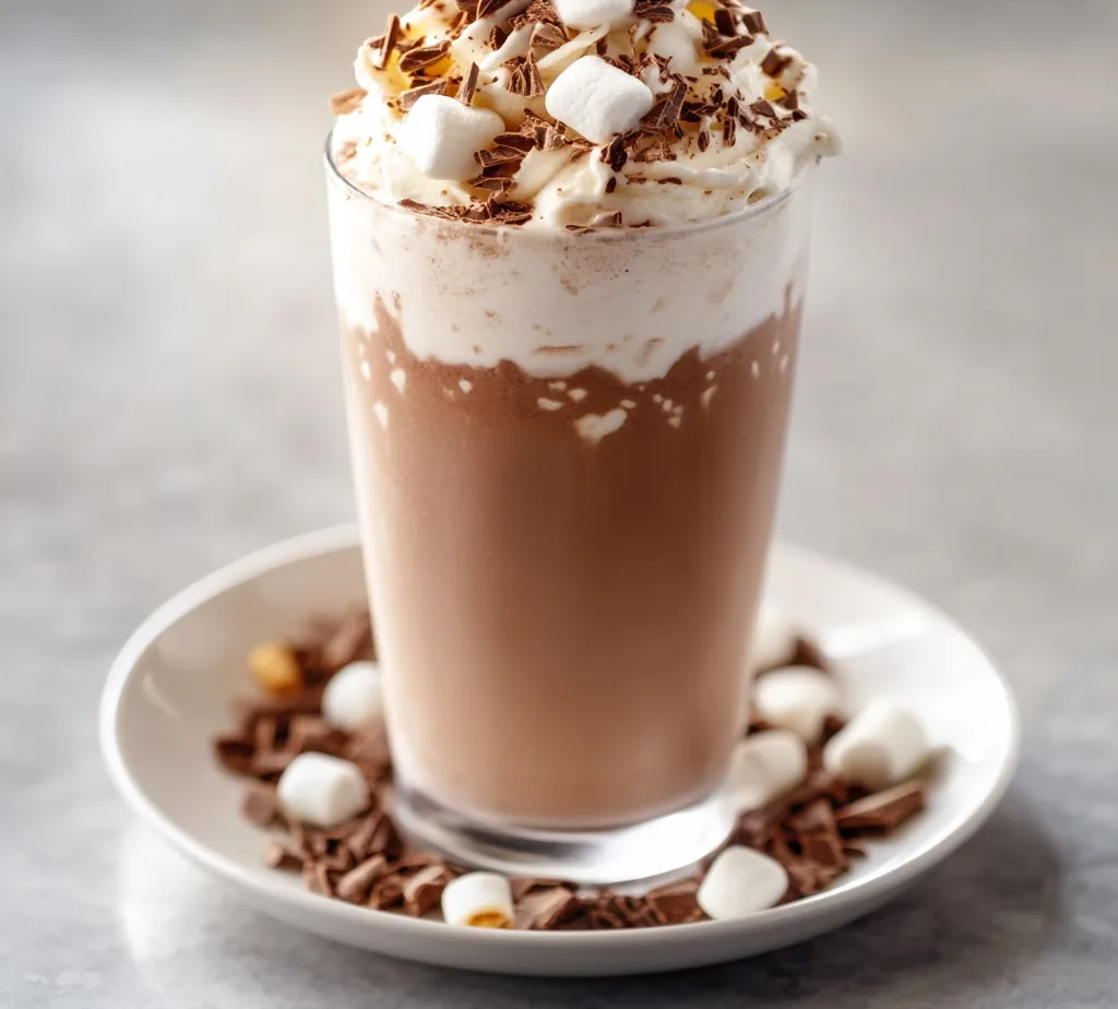 Frozen hot chocolate is an inviting blend of childhood nostalgia and luxurious indulgence. This delightful treat combines the rich flavors of chocolate with the soothing creaminess of dairy, serving up a refreshing escape from the mundane. Perfect for warm weather or any occasion where a touch of sweetness is warranted, it offers a rich taste that can be appreciated by everyone, from chocolate lovers to those looking for a unique dessert experience.