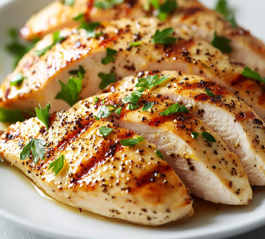 Grilled chicken is a staple in many households, celebrated for its versatility and the ease with which it can be prepared. The magic truly shines through when chicken is marinated, allowing flavors to penetrate the meat, resulting in a dish that is not only juicy but also bursting with taste. One standout option is Zesty Lemon Pepper Grilled Chicken Breast, a recipe that brings a bright, citrusy twist to a classic. The combination of lemon juice and pepper gives this chicken a refreshing zing that can elevate any meal.