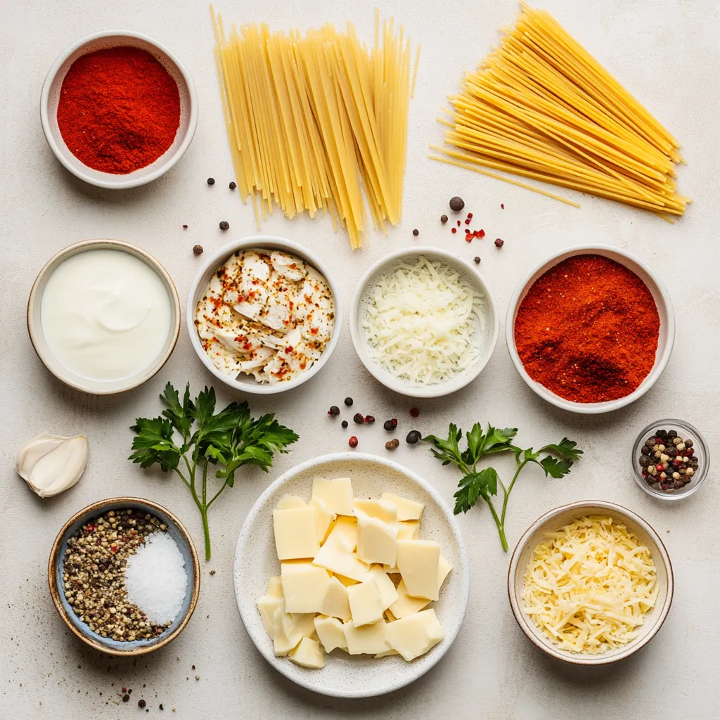 Exploring the rich flavors of Cajun cuisine is an adventure for the taste buds, especially when it comes to dishes that combine spice and creaminess. Zesty Cajun Three-Cheese Chicken Spaghetti in Creamy Garlic Parmesan Sauce effortlessly melds savory chicken with the warmth of Cajun spices, all enveloped in a luscious cheese sauce. This dish is not only satisfying but also brings an exciting twist to traditional pasta recipes, making it a delightful experience for pasta lovers and spice aficionados alike.