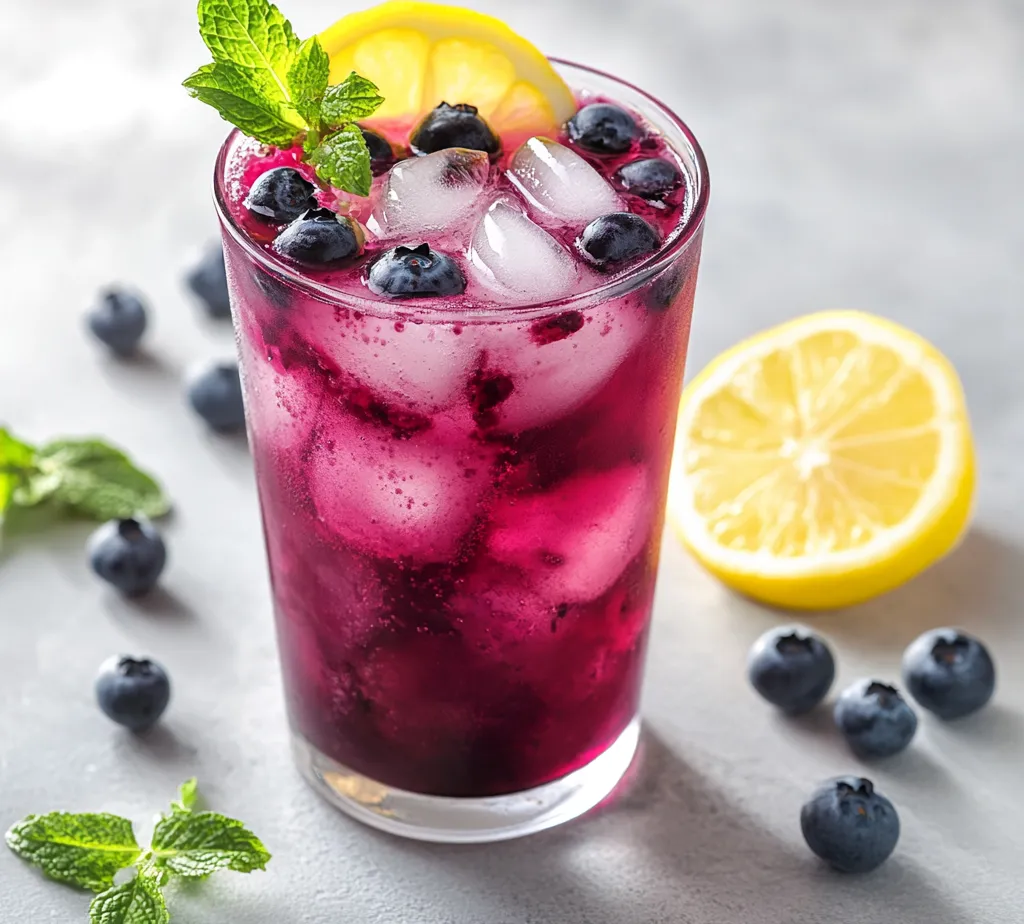 The Blueberry Ginger Tea Refresher is a delightful beverage that perfectly encapsulates the essence of refreshment. This invigorating drink combines the natural flavors of fresh blueberries and zesty ginger, creating a harmonious blend that is both soothing and revitalizing. With the antioxidant properties of blueberries, the digestive benefits of ginger, and the calming qualities of green tea, this beverage not only quenches your thirst but also nourishes your body.