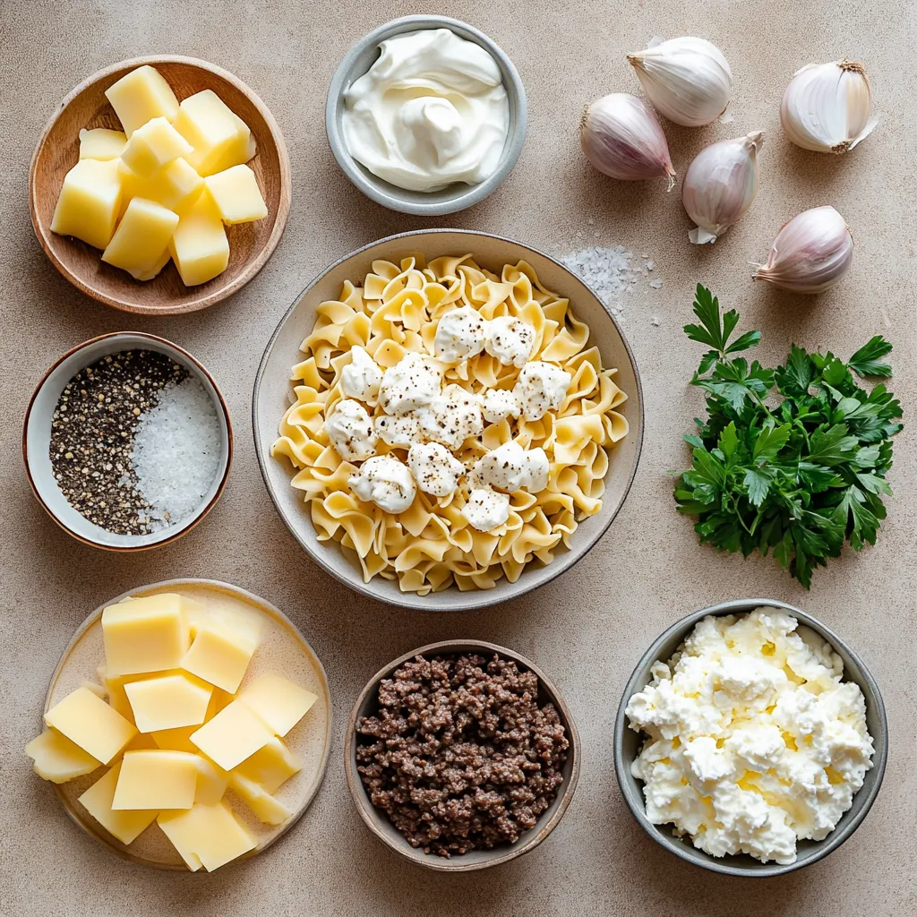 The Savory French Onion Beef Casserole delights with its rich flavors and comforting texture, making it an ideal choice for family dinners or gatherings with friends. This casserole combines the satisfaction of hearty ground beef with sweet, caramelized onions, lifted by the fragrant notes of garlic. Each bite is a balance of savory flavors, all topped with gooey, melted cheese that brings everything together in perfect harmony.