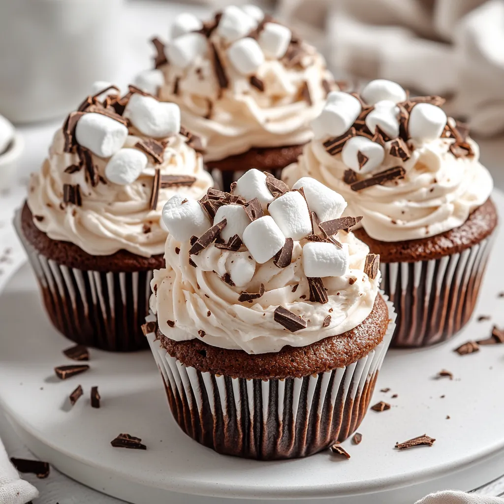 Exploring the delightful world of cupcakes, this decadent hot chocolate whipped cream cupcake recipe stands as the perfect treat for chilly days or special occasions. Each cupcake is a mini celebration, combining rich chocolate flavors with a luscious whipped cream topping. Adorned with playful mini marshmallows, they promise to engage your palate and elevate your dessert experience. Whether you're hosting a winter gathering, a birthday party, or simply indulging on a cozy night in, these cupcakes will undoubtedly impress your guests and satisfy your sweet tooth.