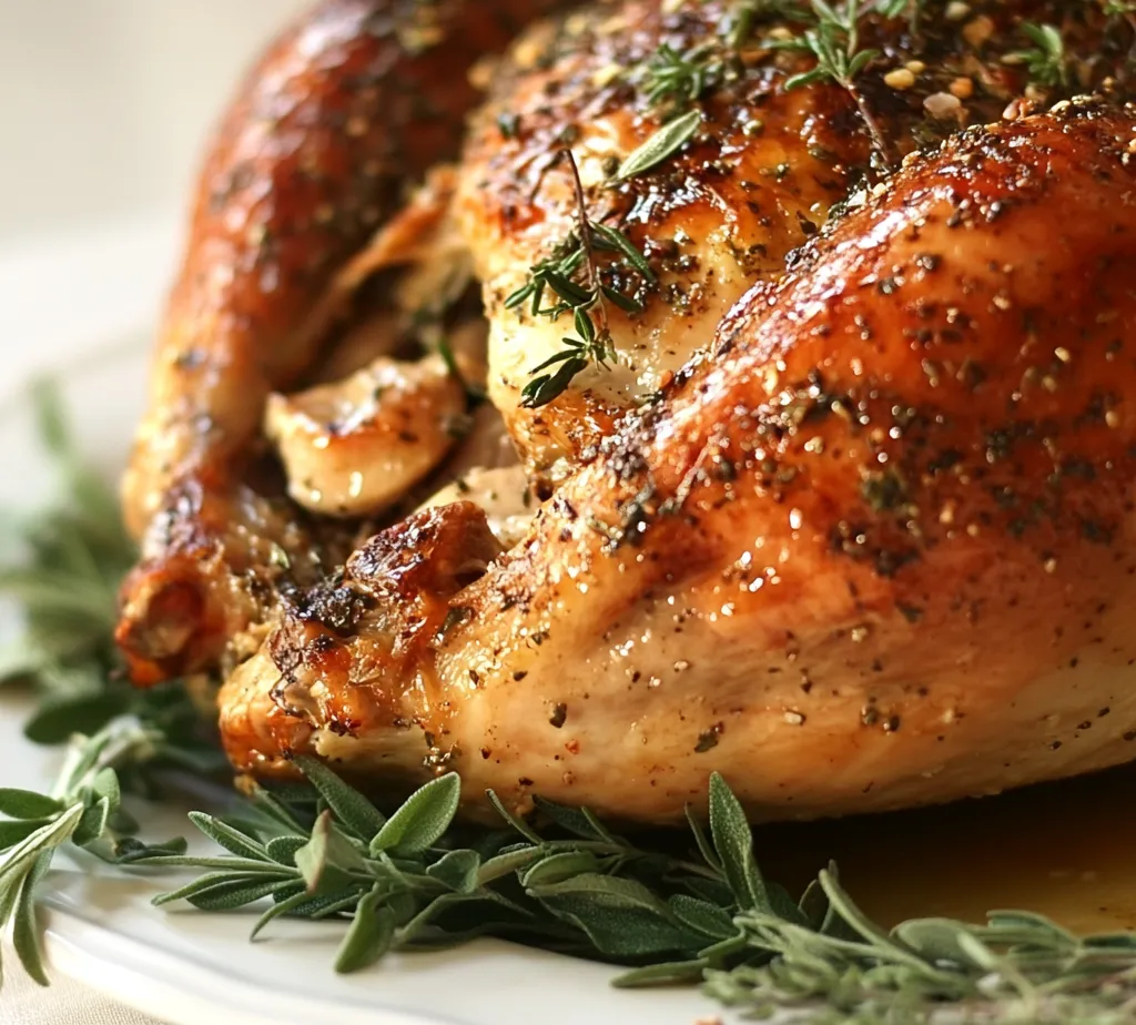 Exploring the art of Thanksgiving cooking can lead to glorious moments filled with delicious aromas and flavors. The star of the holiday feast, the turkey, often plays a crucial role in bringing families together. Here, we present the recipe for Herb-Infused Butter Turkey Delight, a method that elevates traditional turkey with an infusion of savory herbs and spices. This culinary delight features a succulent turkey coated in a rich blend of herb-infused butter, offering an irresistible taste and the perfect centerpiece for your gathering.