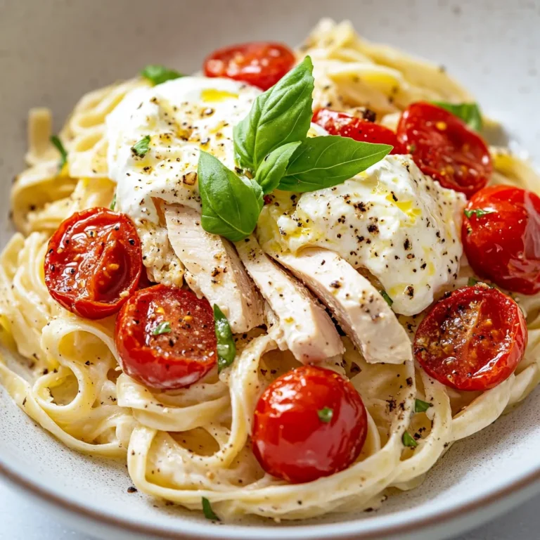 The arrival of spring often comes with a renewed desire for bright, fresh flavors that celebrate seasonal ingredients. One dish that encapsulates this essence is Spring Pasta Delight, a vibrant combination of tender chicken, blistered cherry tomatoes, and creamy burrata cheese, all wrapped in a luscious lemon-infused sauce. This delightful pasta recipe not only bursts with freshness but also provides a world of flavor that aligns perfectly with the season. Imagine twirling forkfuls of al dente pasta, complemented by the juicy succulence of roasted tomatoes and the creamy richness of burrata on your plate.