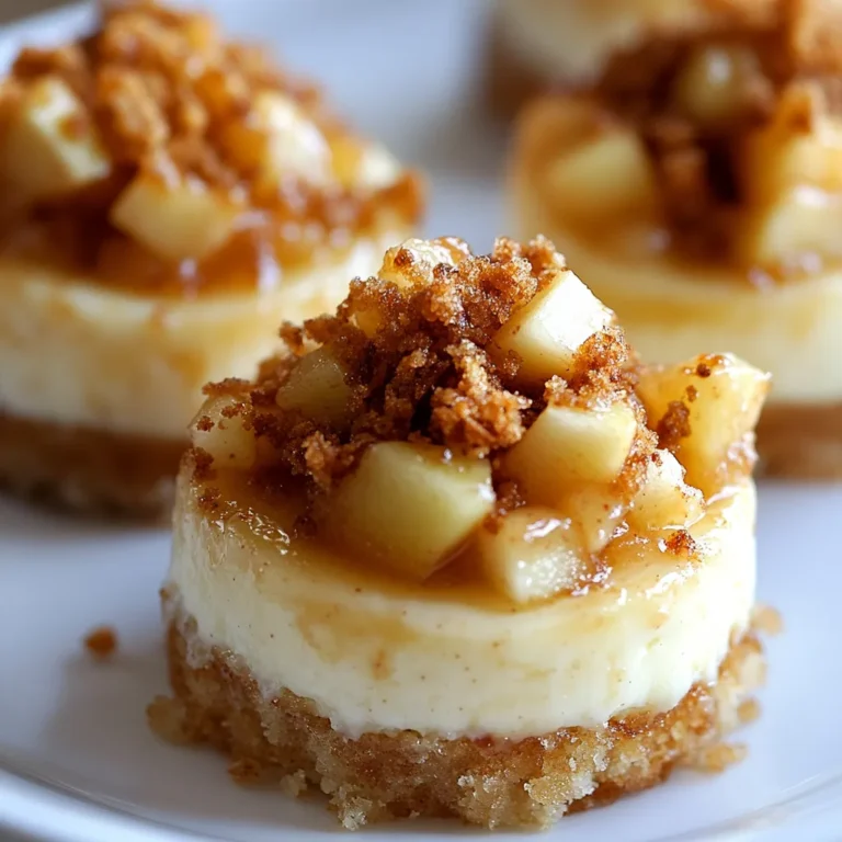 Autumn is not just a season; it's a celebration of flavors that evoke warmth and nostalgia. One of the cherished desserts of this time is the scrumptious mini cheesecakes featuring apple crisp. This delightful recipe blends the creamy texture of cheesecake with the fragrant, spiced notes of fresh apples and a crunchy topping, making it an instant favorite among family and friends. The tantalizing combination of creaminess and crunch is perfect for cozy gatherings or a special fall-themed dinner.