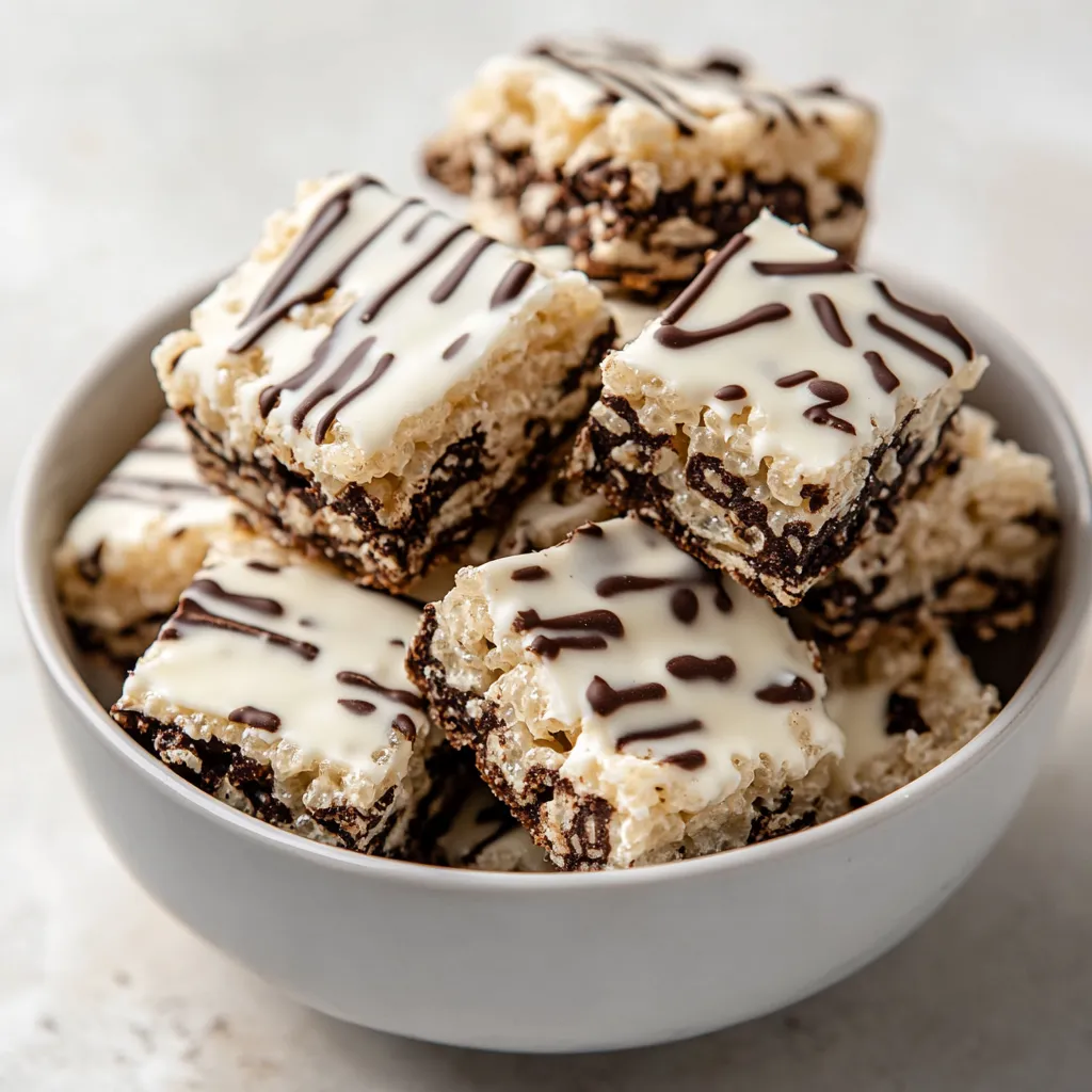 The perfect blend of nostalgia and indulgence, Cookies and Cream Rice Krispie Treats offer a delightful twist on the classic dessert. These treats combine the airy crunch of Rice Krispies with the sweetness of marshmallows and the chocolatey richness of cookies, resulting in a dessert that’s satisfying in both flavor and texture. Ideal for sharing with family and friends, they transform any gathering into a special occasion, whether it’s a birthday party, a school event, or simply a cozy day at home.