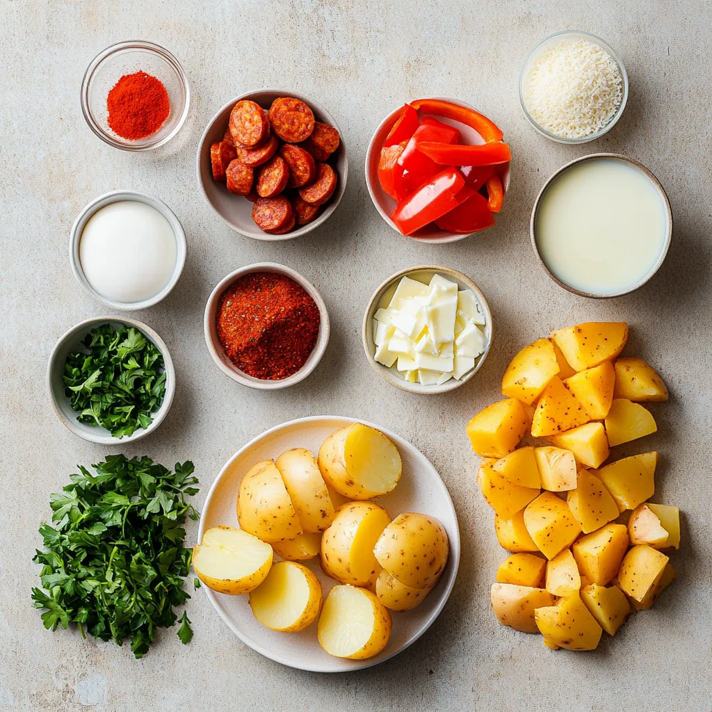 The Savory Chorizo and Potato Breakfast Casserole is a delightful dish that perfectly blends the robust flavors of chorizo with hearty potatoes. Ideal for breakfast or brunch, this casserole is not only satisfying but also easy to prepare, making it a great addition to any morning gathering. The combination of eggs, cheese, and spices creates a comforting meal that pleases everyone at the table.