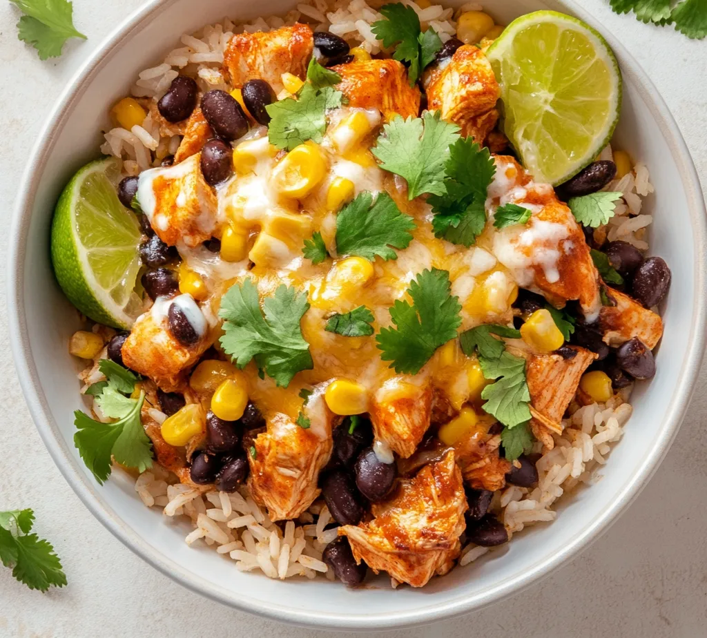 Explore the vibrant and mouthwatering flavors of the Crazy Chicken Fiesta, a delightful Mexican-inspired dish that brings together succulent chicken thighs, aromatic spices, and cheesy goodness over fluffy rice. This dish is a harmony of textures and tastes, from tender chicken to hearty beans and sweet corn, making it a complete meal that will excite your taste buds. Perfect for family gatherings or cozy weeknight dinners, the Crazy Chicken Fiesta captures the essence of Mexican cuisine with ease.