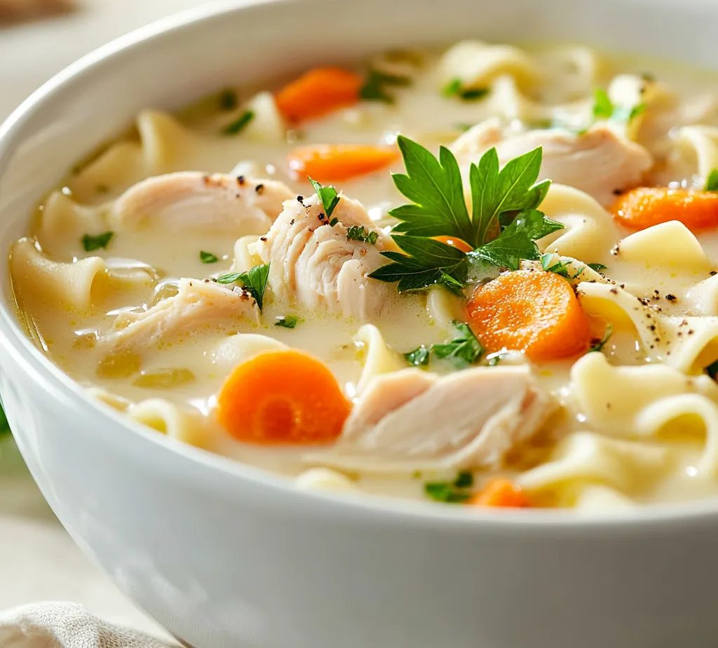 There's a classic warmth that envelops you with each spoonful of soup, especially when it's homemade. Creamy Spicy Chicken Noodle Soup is the embodiment of comfort food, offering not only solace but also nourishing ingredients that lift your spirits. The combination of tender chicken, fresh vegetables, and a tantalizing blend of spices makes this dish a favorite choice among families and friends, perfect for chilly evenings or as an enjoyable meal any time of the year.