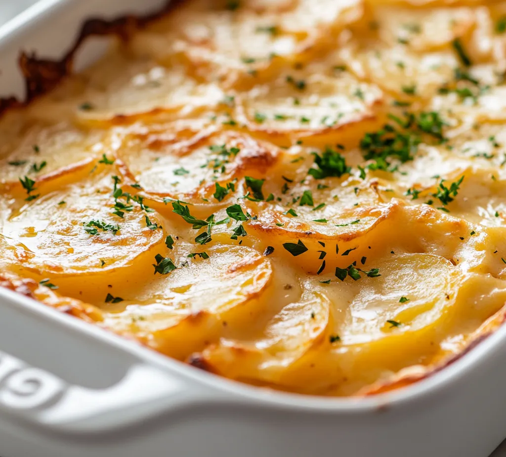 Exploring the comfort of cheesy scalloped potatoes represents a delightful culinary journey. This dish, layered with tender potatoes and an indulgent creamy sauce, captivates with its rich flavors and satisfying texture. Each slice offers a warm embrace of melted cheese and creamy goodness that is hard to resist. Ideal for both family gatherings and intimate dinners, these scalloped potatoes stand out as a show-stopping side dish that garners praise from all guests.