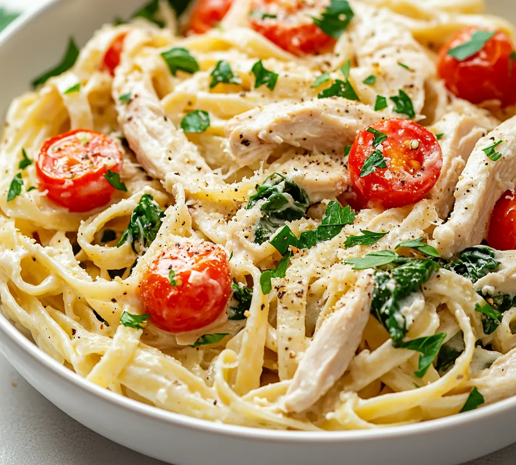 The perfect blend of flavors and textures, creamy garlic parmesan chicken pasta in the crockpot is a dish that is not only simple to prepare but also delivers a comforting meal packed with taste. This recipe utilizes the convenience of slow cooking, allowing the flavors to meld beautifully while you carry on with your day. The combination of tender shredded chicken, rich creamy sauce, and delightful bites of pasta makes for a hearty dinner that everyone in the family will love.