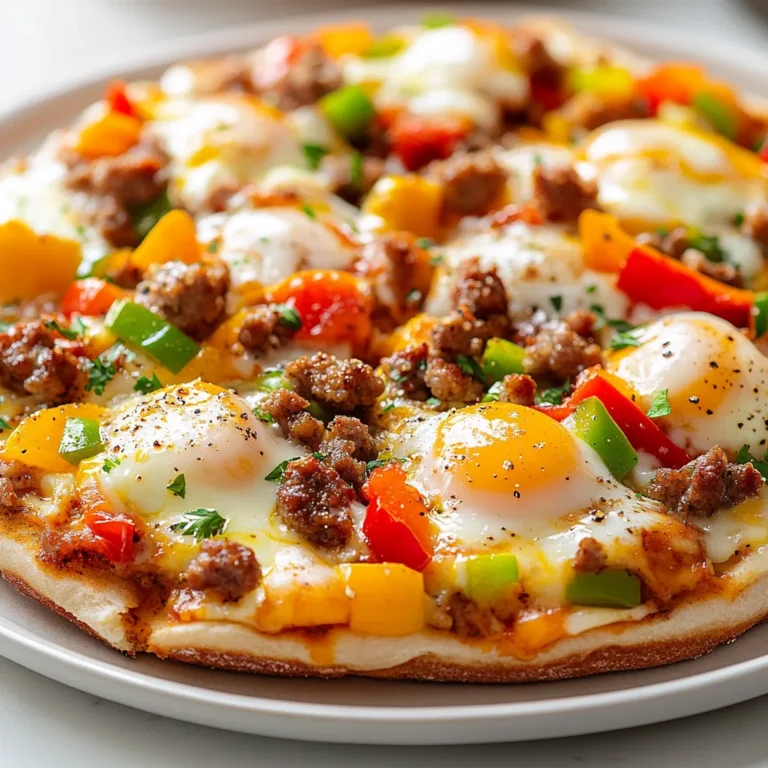 The English Muffin Breakfast Delight is an easy yet scrumptious way to kickstart your day. This recipe expertly combines classic breakfast favorites into a single dish that showcases a delightful contrast of flavors and textures. Imagine sinking your teeth into a crunchy English muffin base, generously topped with fluffy scrambled eggs, savory sausage, fresh vegetables, and a gooey layer of melted mozzarella cheese. In under 30 minutes, you can prepare a filling meal that not only satisfies morning hunger pangs but also excites the palate with its vibrant ingredients.