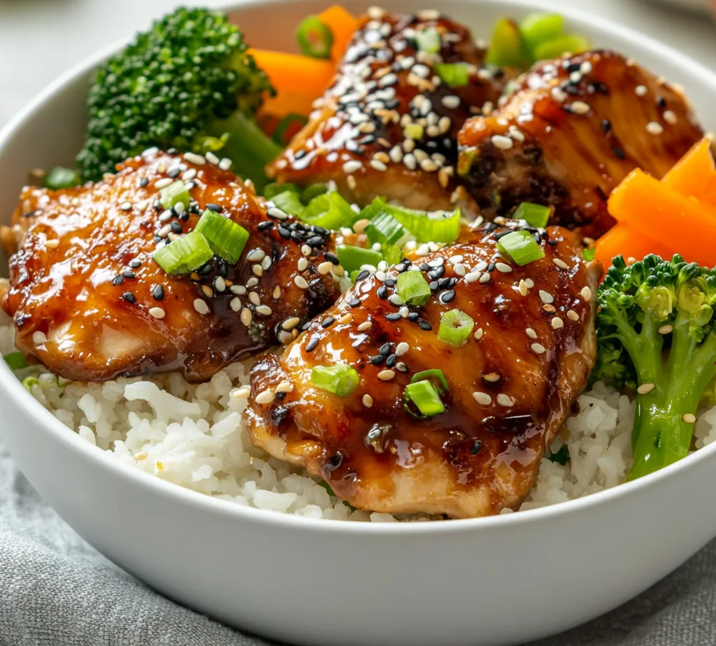 Sticky Chicken Rice Bowls are more than just a meal; they are a delightful fusion of flavors and textures that can transport your taste buds straight to culinary bliss. This dish features succulent boneless, skinless chicken thighs marinated in a mouth-watering mixture that perfectly balances savory and sweet notes. Whether you're preparing a much-needed comforting dinner or a quick and satisfying lunch, these rice bowls are designed to please every palate.