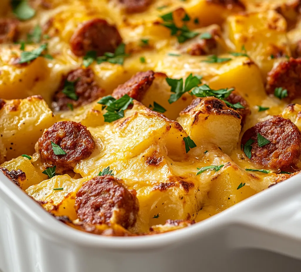 The Savory Chorizo and Potato Breakfast Casserole is a delightful dish that perfectly blends the robust flavors of chorizo with hearty potatoes. Ideal for breakfast or brunch, this casserole is not only satisfying but also easy to prepare, making it a great addition to any morning gathering. The combination of eggs, cheese, and spices creates a comforting meal that pleases everyone at the table.