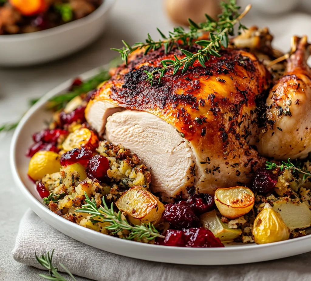 Thanksgiving is a time for gathering, gratitude, and, of course, delicious food. At the heart of this cherished holiday is the turkey, often considered the star of the show. This herb-infused turkey recipe encapsulates the warmth and joy of Thanksgiving, bringing together a delightful symphony of flavors that will have your guests raving. With a perfect blend of fresh herbs and aromatic ingredients, this turkey not only looks stunning on the table but also bursts with savory goodness in every bite.