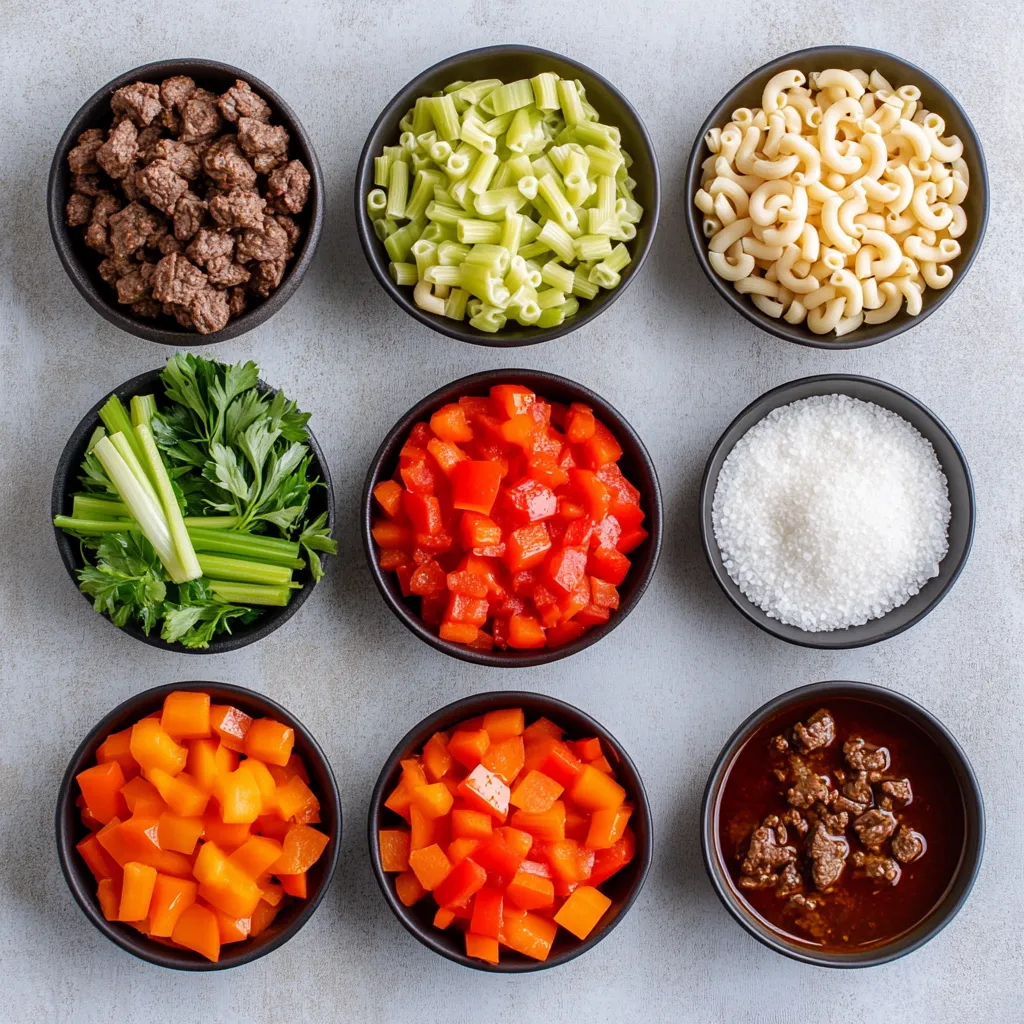 Explore the delectable world of comfort foods with this Beef and Macaroni Delight Soup. Perfect for chilly days or when you're craving something hearty, this soup marries rich flavors with tender textures. Ground beef, vibrant vegetables, and nutritious elbow macaroni combine to create a satisfying and nurturing bowl that warms both body and soul. As the temperatures drop, there’s nothing quite like a steaming bowl of soup to evoke feelings of comfort and home.