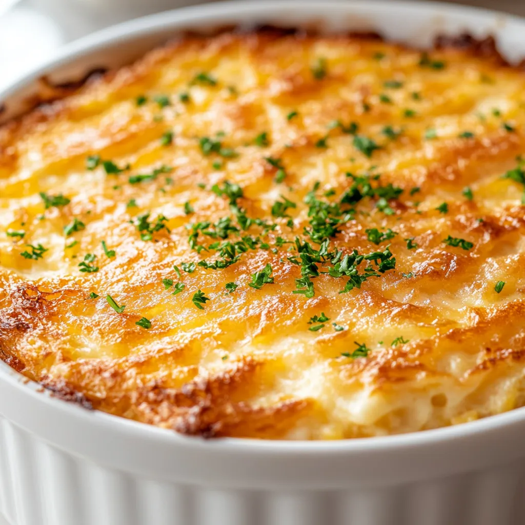 Food has a way of evoking memories and emotions, and Grandma's Hash Brown Casserole Extravaganza is a perfect testament to that. This dish combines creamy textures and rich flavors, making it a beloved comfort food that is simple to prepare. Utilizing frozen hash browns, it serves as a versatile option for brunches, potlucks, or cozy family dinners. Each bite embodies the nostalgia of family gatherings, guaranteeing satisfaction and warmth.