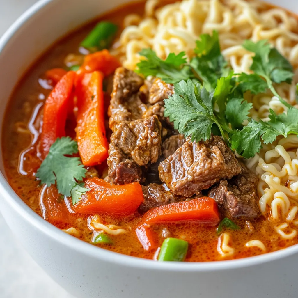 Exploring the depth of flavors in Spicy Slow Cooker Beef Curry Ramen reveals the unique culinary traditions that meld together in a single, satisfying dish. This recipe not only highlights the robust taste of beef but also embraces aromatic spices that build complexity in flavor. Utilizing the convenience of a slow cooker, this dish promises simplicity in preparation while delivering a rich culinary experience that warms both body and soul.