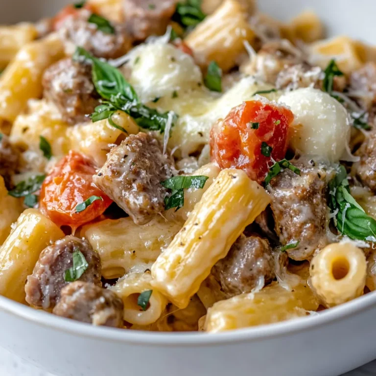 Exploring the comfort of home-cooked meals, especially during busy weekdays, can be a delightful experience. One-Pot Cheesy Sausage Pasta Delight is an easy and satisfying dish that combines the rich flavors of Italian sausage with creamy cheeses and tender pasta. This recipe enables a hassle-free cooking process, making cleanup a breeze while still delivering mouthwatering results for your family and friends.