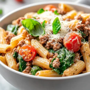 The perfect weeknight dinner should be quick, nutritious, and packed with flavor. Protein-Packed Creamy Beef Pasta Delight ticks all these boxes with a delightful combination of hearty ingredients. This dish brings together whole wheat pasta, lean ground beef, and a creamy Greek yogurt sauce, making it not only delicious but also a healthy option for busy families.