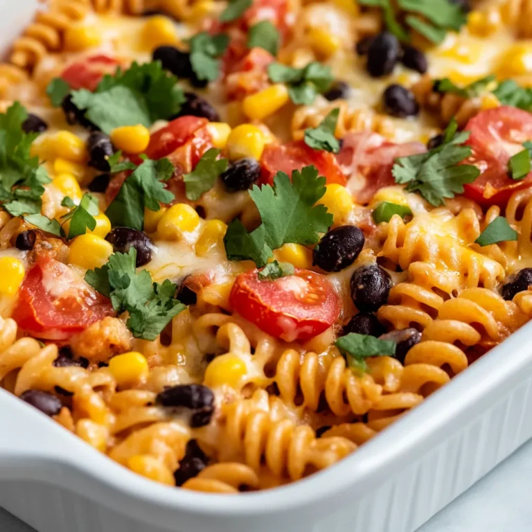 Flavorful Fiesta Casserole is a vibrant addition to any home-cooked meal, perfect for family dinners, parties, or casual gatherings. This dish brings together the hearty flavors of seasoned ground turkey or beef, combined with an array of colorful vegetables, beans, and creamy cheese. With its festive taste profile, this casserole promises to please even the pickiest eaters while offering a satisfying bite. The combination of spices adds a kick that truly elevates the dish, making it a go-to for those looking to enjoy a comforting meal with just the right amount of zest.