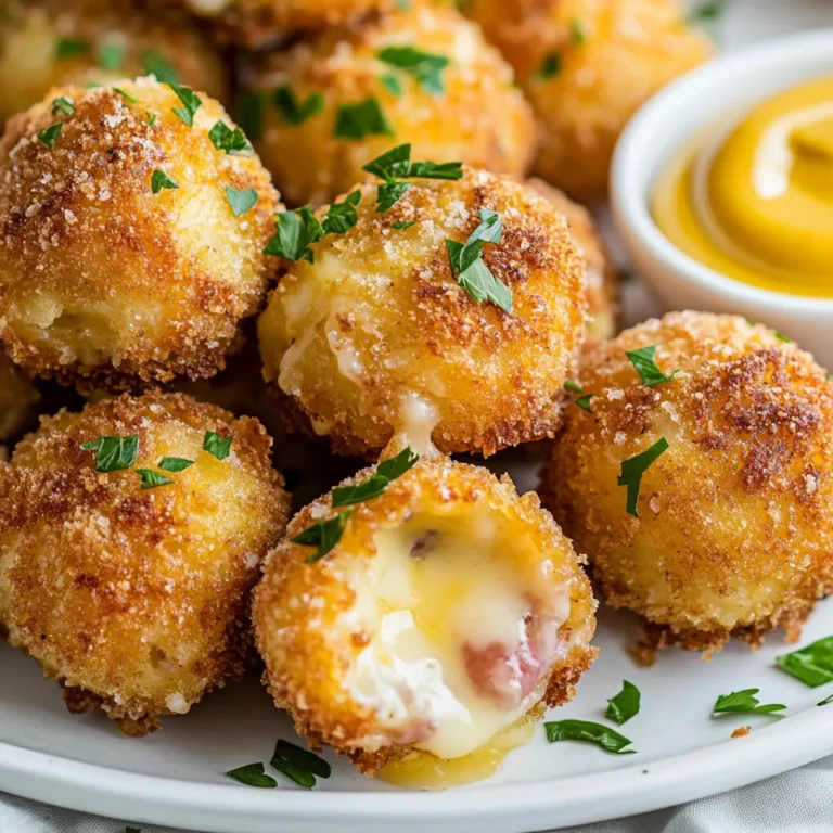 Crispy Cordon Bleu Bites are a delightful twist on the classic French dish, combining the satisfying flavors of chicken, ham, and Swiss cheese into a single, easy-to-eat appetizer. These bites are renowned for their crispy exterior and luscious interior, making them a popular choice at parties, family gatherings, or even casual weeknight dinners. The simple yet tantalizing combination of savory ham and melty cheese encased within a perfectly breaded chicken roll creates a flavor profile that appeals to a wide range of palates.