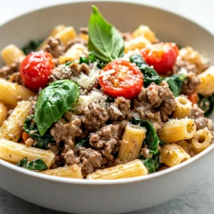 The allure of a comforting pasta dish is hard to resist, especially when it's packed with protein and nutrients. This Protein-Packed Creamy Beef Pasta Delight is a wholesome option that brings together the richness of lean ground beef and the creaminess of Greek yogurt and cream cheese. Combining whole wheat pasta with vibrant vegetables, this dish not only satisfies the palate but also supports a healthier lifestyle.
