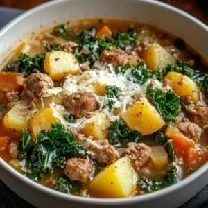 Understanding the comfort of Italian cuisine often leads us to hearty, filling dishes that evoke feelings of warmth and nostalgia. One standout comfort food from this culinary tradition is Italian Sausage and Potato Soup. This delightful soup pairs the robust flavors of Italian sausage with tender potatoes and vibrant greens, making it not only delicious but also aesthetically pleasing. Italian cuisine is characterized by its emphasis on fresh ingredients, simple preparation methods, and layered flavors, all of which come to life in this cozy bowl of soup.