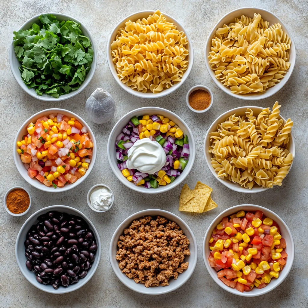 Flavorful Fiesta Casserole is a vibrant addition to any home-cooked meal, perfect for family dinners, parties, or casual gatherings. This dish brings together the hearty flavors of seasoned ground turkey or beef, combined with an array of colorful vegetables, beans, and creamy cheese. With its festive taste profile, this casserole promises to please even the pickiest eaters while offering a satisfying bite. The combination of spices adds a kick that truly elevates the dish, making it a go-to for those looking to enjoy a comforting meal with just the right amount of zest.