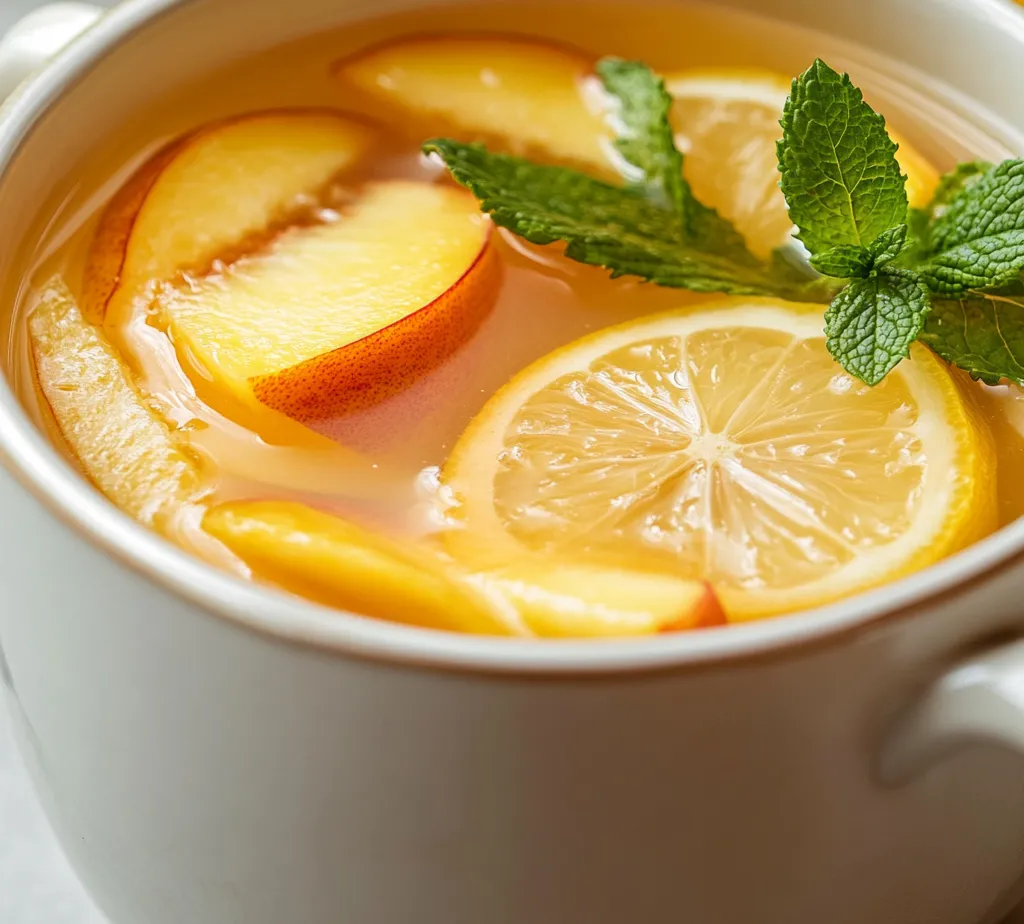 The refreshing combination of peaches and lemons creates a delightful beverage that’s perfect for any occasion. This Peach Lemon Honey Fizz is not just visually appealing but also offers a perfect balance of sweetness and tang that invigorates the senses. As the sun shines brightly and warmth envelops the day, this drink stands out as an ideal refreshment for summer gatherings, backyard barbecues, or simply a relaxing afternoon on your porch. Its vibrant colors and cooling flavors have a way of bringing joy, making it an inviting choice for family and friends.