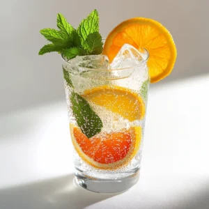 The allure of a refreshing beverage during warmer weather is undeniable. The Garden Citrus Sparkling Refresher is a delightful drink that combines the brightness of freshly squeezed citrus juices with the effervescence of sparkling water. It is perfect for those sweltering summer days when you desire a light yet invigorating drink. The balance of orange, lemon, and lime juices results in a vibrant flavor profile that dances on the palate, making it a fantastic choice for both casual and festive gatherings.