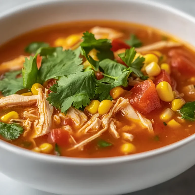 The vibrant, comforting flavors of Mexican cuisine come alive in this delicious Mexican Corn & Chicken Soup. Perfect for any occasion, this soup is not only rich in taste but also simple to prepare. With its heartwarming blend of chicken, corn, and spices, it promises to be a favorite for family dinners or gatherings with friends. The combination of tender shredded chicken paired with sweet corn creates a wholesome dish that is both satisfying and delightful.