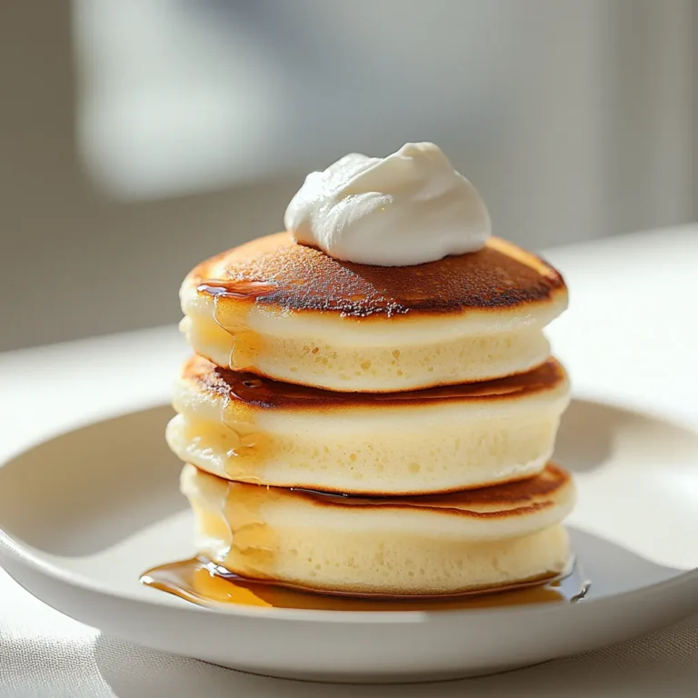 Japanese soufflé pancakes are not just your average breakfast fare; they embody a heavenly lightness and fluffy texture that can turn an ordinary morning into a special occasion. Renowned for their impressive height and delicate structure, these pancakes provide a delightful bite that leaves you craving more. The airy feel of these pancakes is reminiscent of a soft soufflé, hence the name, and they melt in your mouth while offering a satisfying sweetness.