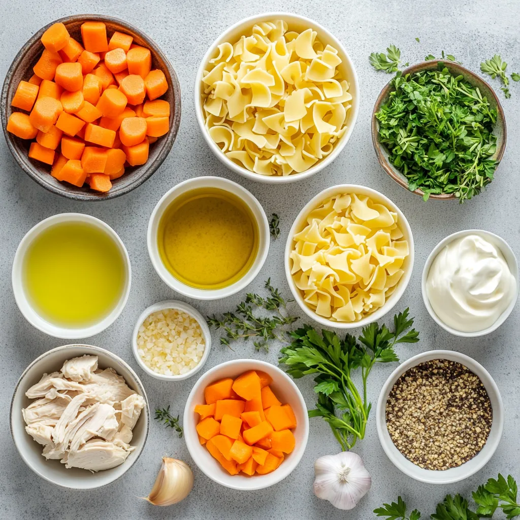 In many homes, creamy soups have carved a special place in the comfort food category. Their velvety textures, combined with wholesome ingredients, provide not just nourishment but also a sense of warmth and familiarity. Whether drizzling over a cold winter evening or serving on a bustling weeknight, creamy soups have an undeniable appeal that brings people together around the dining table. Among these beloved dishes, the Creamy Chicken Noodle Delight stands out as a quintessential American classic, elegantly marrying rich flavors with a satisfying heartiness.