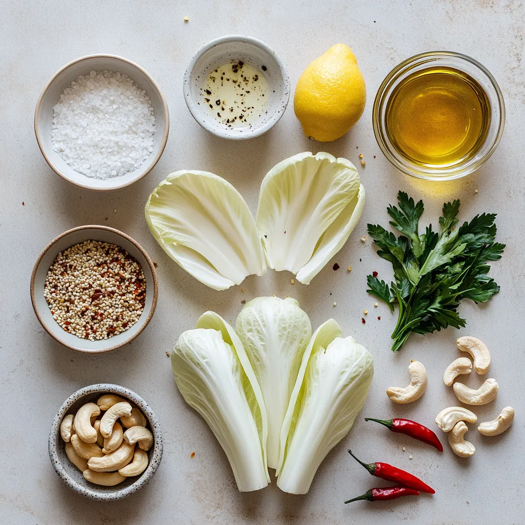 Endive leaves are a unique and versatile ingredient that can elevate any dish with their crisp texture and slightly bitter taste. They provide a stunning vessel for various fillings, making them an ideal choice for appetizers and snacks. In this recipe, we've transformed these leaves into elegant appetizers filled with a zesty lemon cashew spread that adds a delightful twist. This combination not only boast aesthetic appeal but also delivers a burst of flavor that pleasantly surprises the palate.