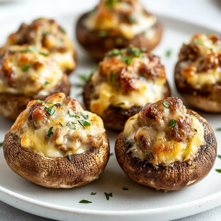 The allure of savory stuffed Portobello mushrooms lies in their flavorful filling and delightful texture. This dish combines creaminess with a savory punch, making it a fantastic appetizer, side dish, or even a main course for vegetarians. Portobello mushrooms serve as a hearty base, holding a creamy cheese and sausage mixture that is sure to tantalize your taste buds. The melding of these ingredients creates a delightful experience, satisfying to both the eyes and the palate.