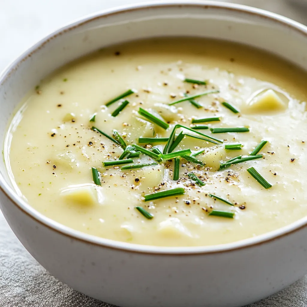 The comforting embrace of a warm soup can transform any meal, especially during cooler days. Creamy Leek and Potato Delight stands out as a quintessential comfort food that not only warms the soul but also delights the palate. This soup combines the delicate flavors of leeks with hearty potatoes, elevated by a luscious creamy texture. The gentle sweetness of leeks perfectly offsets the earthiness of the potatoes, creating a well-balanced bowl that is both nourishing and satisfying. The addition of heavy cream brings a decadent richness that elevates it beyond a standard vegetable soup.