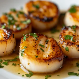 Scallops are indeed one of the sea's finest treasures, celebrated for their inviting sweet flavor and tender, delicate texture. They can elevate any dining experience, whether you're enjoying a festive holiday gathering or simply indulging in a comforting weeknight meal. This Golden Seared Scallops with Nutty Brown Butter recipe beautifully accents these beloved shellfish, allowing their natural qualities to shine while adding a rich, buttery finish.