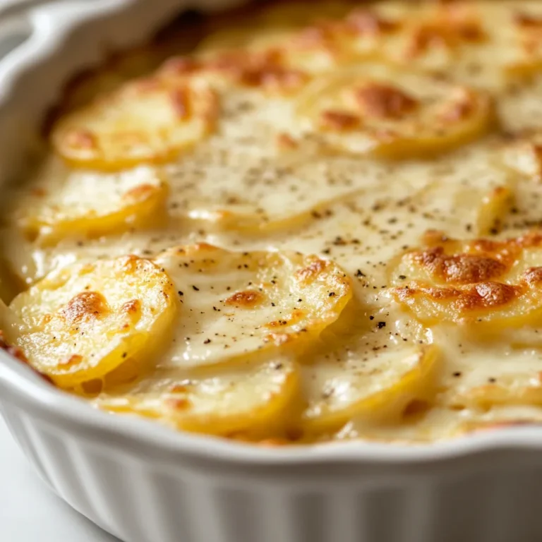 Creamy Cheesy Scalloped Potatoes are a quintessential comfort food dish that perfectly embodies the richness and warmth of home-cooked meals. This delectable preparation takes simple ingredients and elevates them into a sumptuous dish that is ideal for both weeknight dinners and festive gatherings. The combination of tender potatoes, rich cheeses, and a creamy sauce creates a satisfying flavor profile that makes every bite a delight.