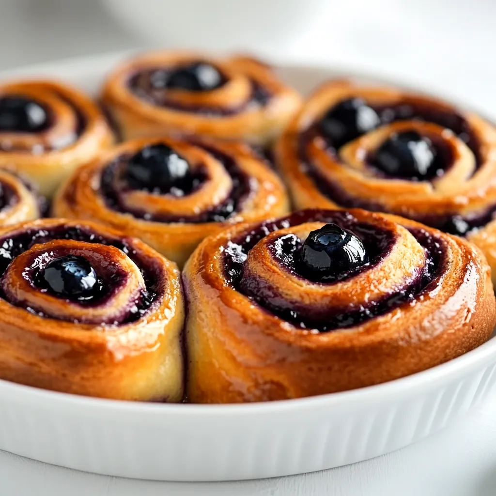 Blueberry Cinnamon Rolls Delight presents a delightful fusion of sweet, fruity blueberries intertwining with the warm, aromatic flavors of cinnamon. These rolls are perfect for breakfast or a dessert that can easily elevate ordinary mornings or gatherings into special occasions. Whether served fresh out of the oven on a lazy Sunday morning or enjoyed as a sweet treat after dinner, these cinnamon rolls cater to various cravings and are sure to leave a lasting impression.