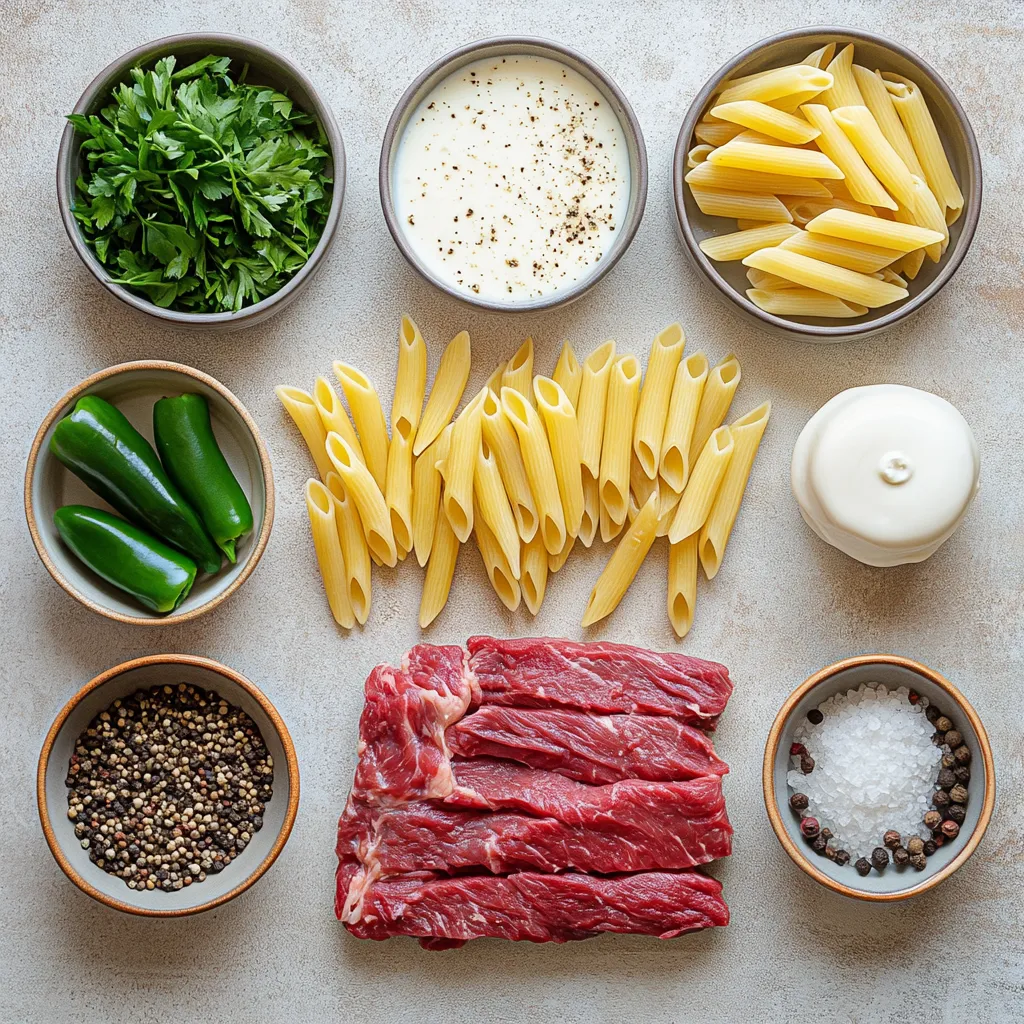 The Philly cheesesteak is an iconic sandwich that hails from the streets of Philadelphia. Known for its tender ribeye steak, melty cheese, and sautéed onions, this beloved dish has evolved over time into various delightful interpretations. One such version takes the traditional flavors of this classic sandwich and transforms them into a creamy, comforting pasta dish: the Philly Cheesesteak Pasta Delight. This dish skillfully combines the savory essence of a cheesesteak with the satisfying texture of penne pasta, making it an excellent option for busy weeknight dinners or for impressing guests at a casual gathering.