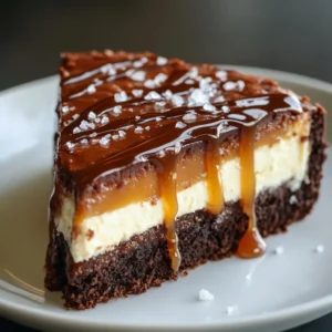 Desserts that marry different flavors and textures have an irresistible allure, and few desserts do it as magnificently as the Salted Caramel Brownie Cheesecake Delight. This decadent dessert brings together the rich, fudgy nature of brownies, the smooth and creamy texture of cheesecake, and the sweet-and-salty burst of salted caramel. Each bite tantalizes your palate and makes it hard to believe such a combination is possible, all while being completely indulgent.
