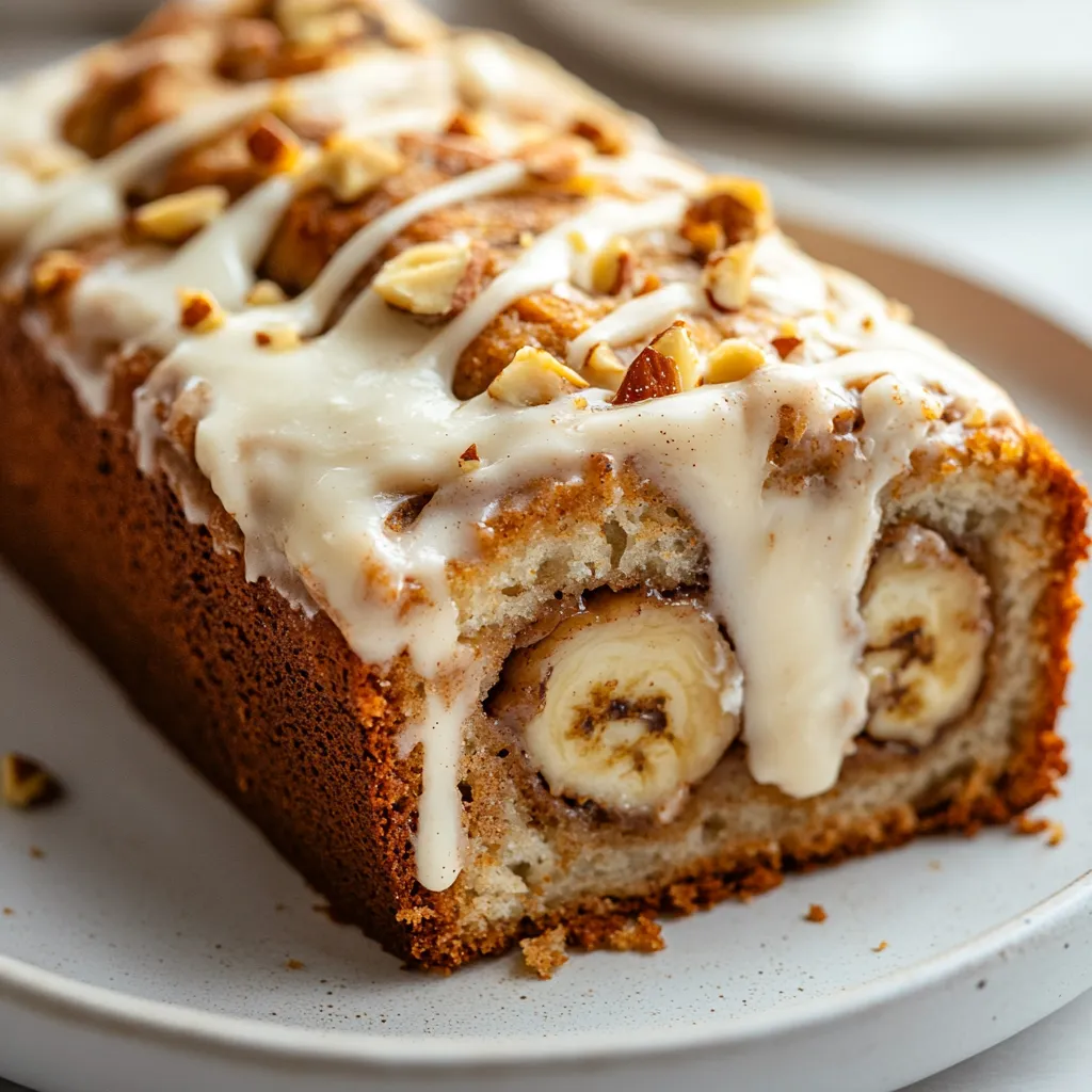 Banana bread enthusiasts and cinnamon roll fans unite! This Banana Bread Cinnamon Roll Loaf beautifully combines the best of both worlds into a delightful treat that is perfect for breakfast or dessert. The rich flavors of ripe bananas fused with sweet cinnamon and a creamy frosting create a unique and satisfying experience that will please anyone at your table. With every slice, you will encounter the soft, moist texture of classic banana bread, complemented by a fragrant cinnamon swirl that is reminiscent of fresh cinnamon rolls.