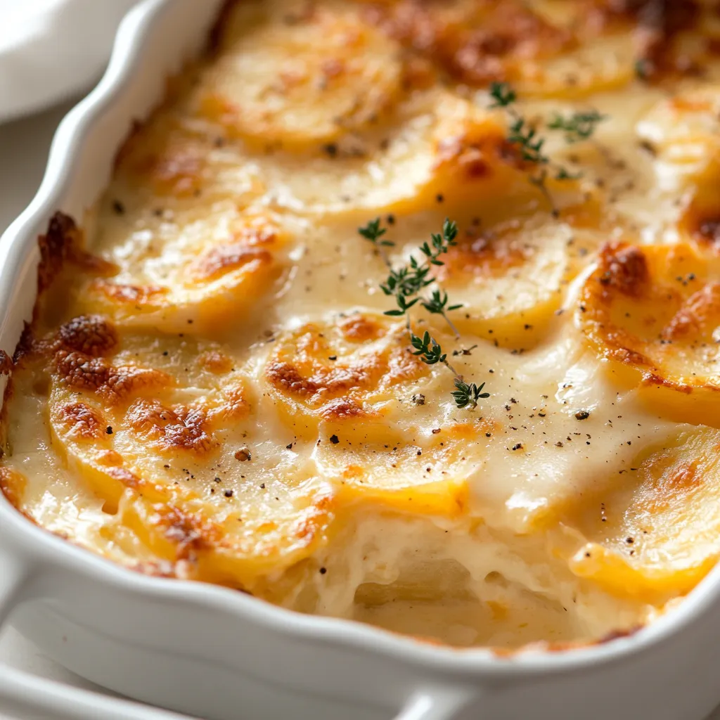 Exploring comforting side dishes often leads us to the classic scalloped potatoes, a staple in many American households. These Heavenly Creamy Scalloped Potatoes elevate any meal with their rich flavors and creamy texture, making them perfect for celebrations or cozy family dinners. The combination of the earthiness of russet potatoes, the sharpness of cheddar cheese, and the elegance of Parmesan creates an indulgent side that complements a variety of entrees.